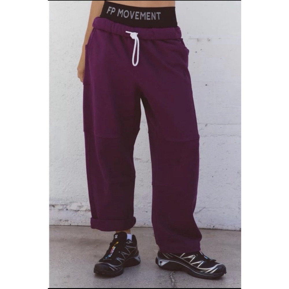 FP Movement Top Score Barrel Pants Deep Mulberry XS